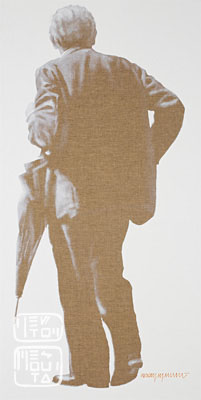 VINTE E QUATRO – acrílica sobre tela de linho – 140×70 cm – 2011